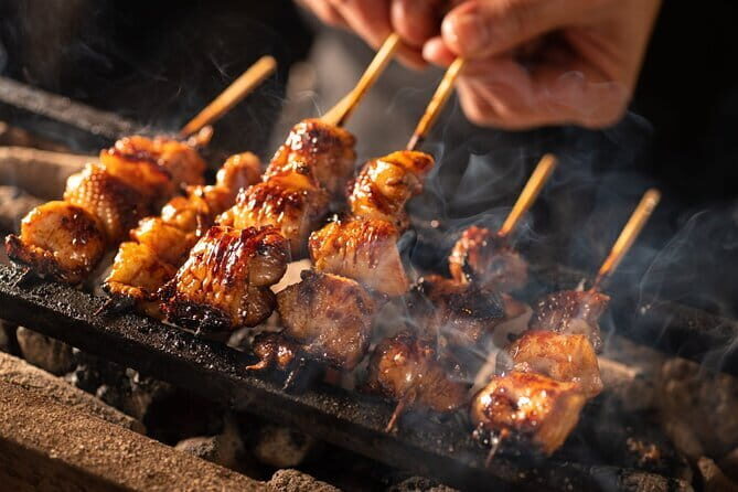 [1 Group Only] Explore Tokyo Ginza Food Tour for Family - Shimbashi at 6:00 pm: After-Work Tokyo and Hands-On Okonomiyaki-Style Cooking