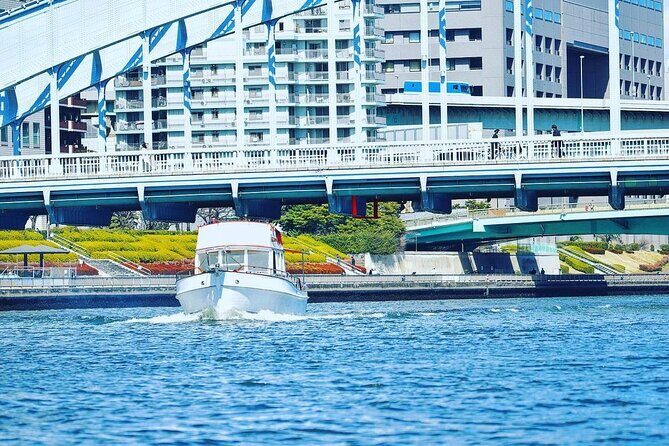 2 Hours Private Cruising Boat Tour;Tokyo Bay & River - Comfort on Board: AC, Roof, Snacks, and BYO Food