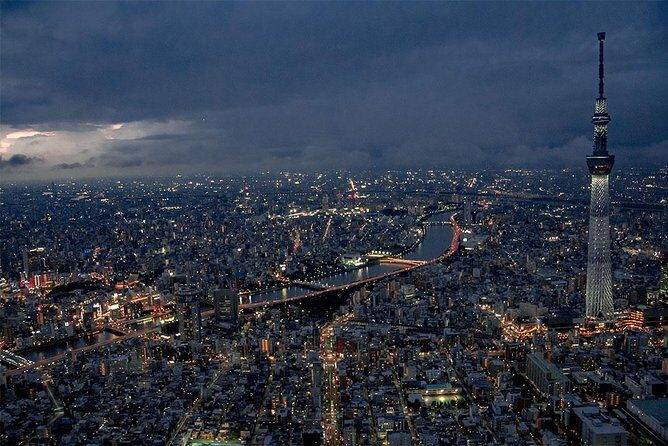 22-Min Tokyo City Lights Helicopter Tour – Skytree and Asakusa - Asakusa at Night: Old Streets Become a Map From the Sky