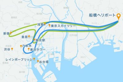 25-Min Downtown Helicopter Tour : Tokyo Skytree and Tokyo Tower - Getting to the Funabashi meeting point and what private means for you