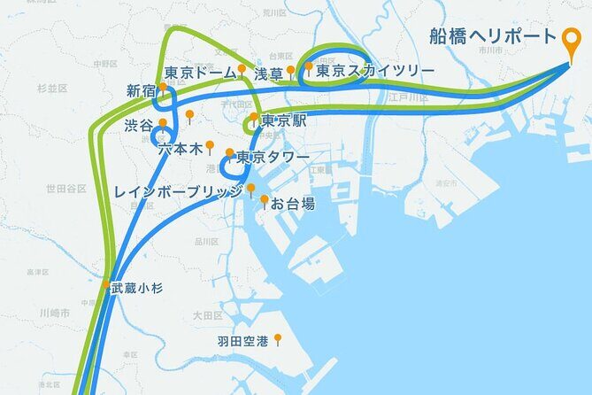 【50 mins】 City lights HelicopterTour: Tokyo and Yokohama plan - Night Tokyo and Yokohama from above: what you’re really buying