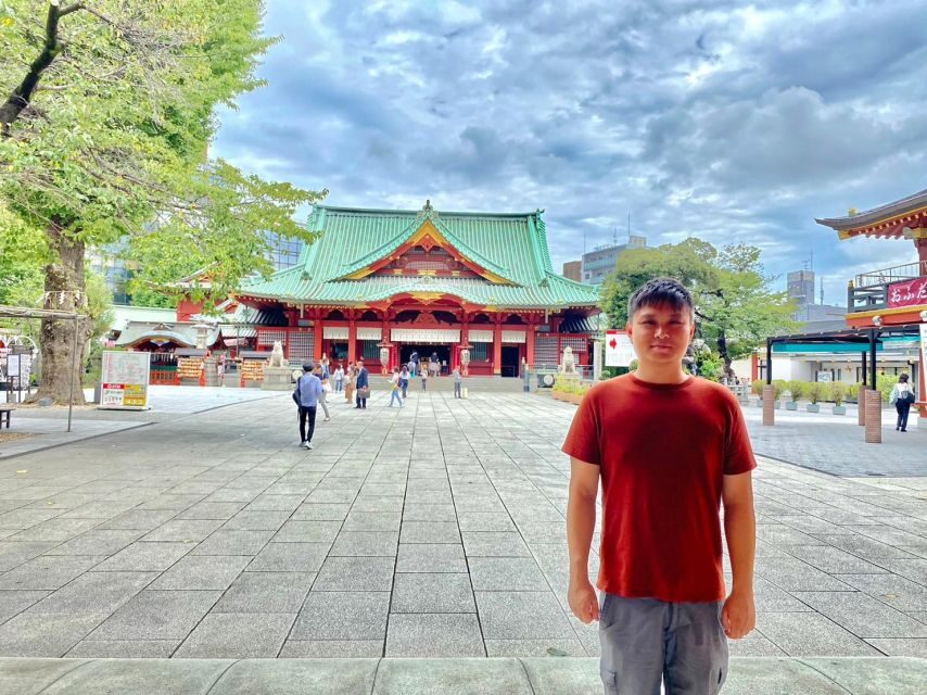 Akihabara Free for Kids Anime Eats and Games With A Guide - Kanda Shrine and the contrast before the maid café at Maidreamin