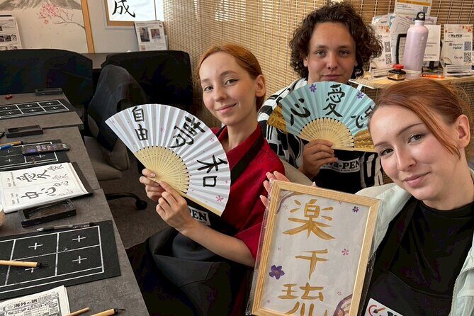 Asakusa:Japanese Calligraphy & Make your original folding fan! - Price and timing: is $43 worth it?