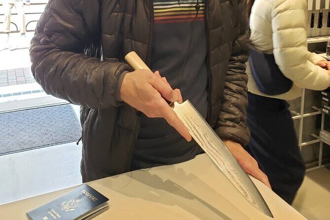Asakusa: Japanese kitchen knife store visits after history tour - Sumida Park to Kaminarimon: learning the neighborhood fast