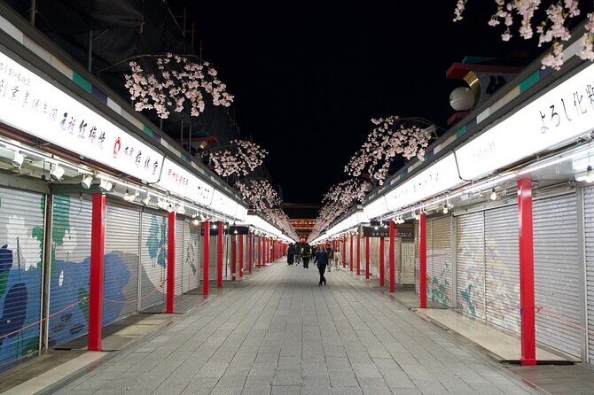 Asakusa Night Evening Walking Tour with English-Speaking Guide - Kaminarimon Gate and Nakamise Street After Dark