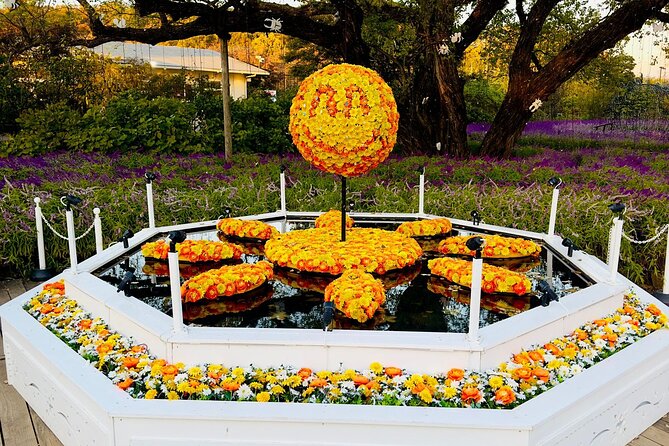 Ashikaga Flowers Park Pvt. One Day Tour with Pickup - Price and logistics: private pickup, up to 5 people, and a 10-hour clock
