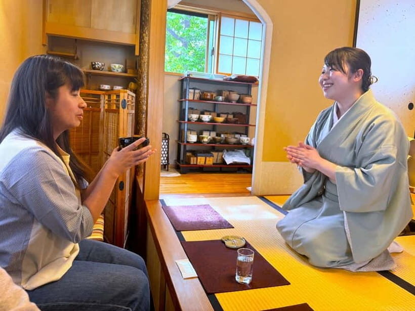 At an Antique Shop, Tea Ceremony and Japanese Sweets Forming - Matcha and Wagashi Pairing: A Simple Lesson in Balance