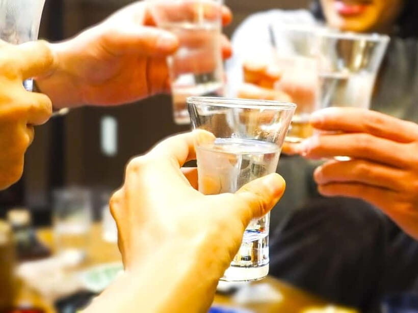 Casual Japanese sake tasting and snack experience, Kabukicho - Snack pairings that teach your palate