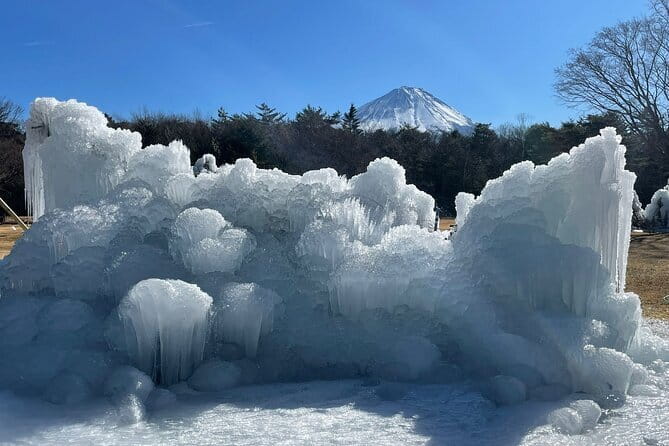 Customisable Mt.Fuji Private Day Trip, English Speaking Driver - Oshino Hakkai: seven ponds, snacks, and a classic Fuji view angle