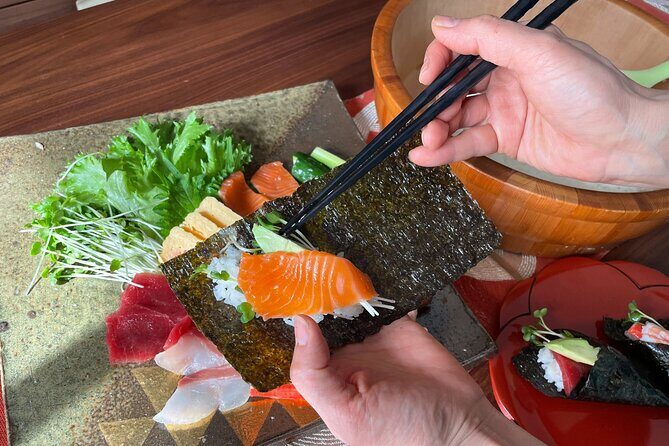 Ebisu Food Tasting Experience with Japanese Cooking Class - Choosing Between Temaki Sushi and Hambāgu Set Meal