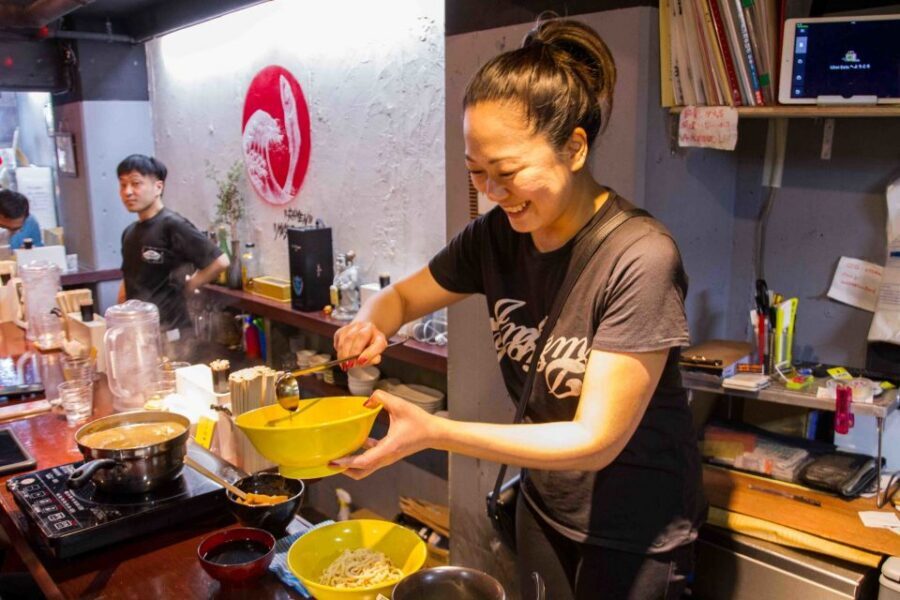 Exclusive Tokyo Ramen Kitchen Experience - The food payoff: two bowls plus two gyoza