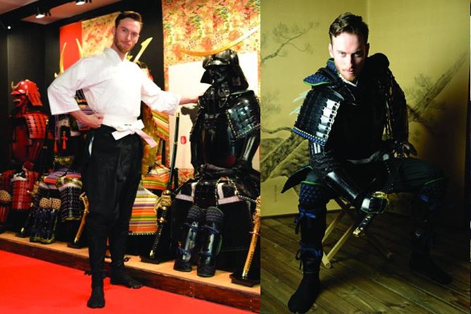 Experience of Samurai and Samurai license of Samurai Armor Photo Studio - The 1.5-Hour Photo Shoot: Poses With Katana and Yari