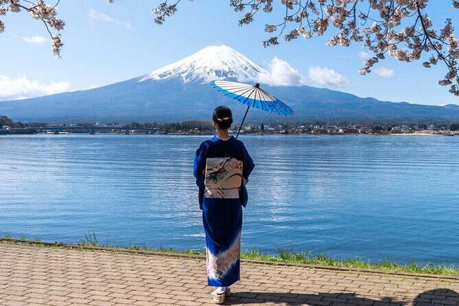 From Tokyo: Mount Fuji Sightseeing Full Day Trip - Kawaguchiko Natural Living Center: the red torii Fuji photo angle