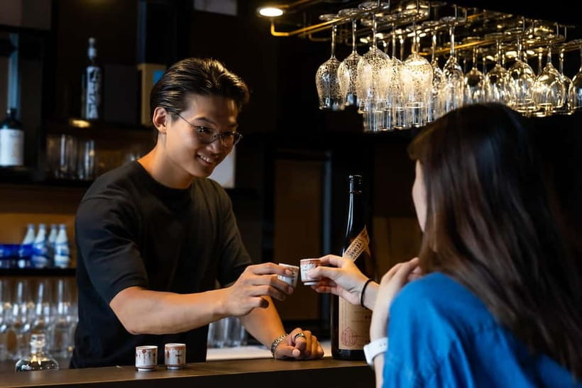 Ginza, Tokyo: Sake Experience with traditional vessels - Arriving at JIDAI: what the bar experience really feels like