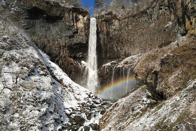 Guided Private Nikko Tour GREEN NUMBER PLATES - Stop 3: Kegon Falls, one of Japan’s famous waterfall moments