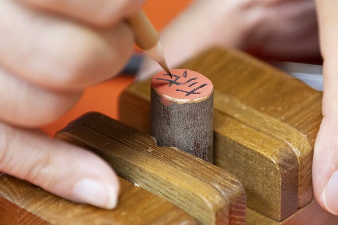 Hand-carved stamps made with craftsmen in Asakusa, Tokyo - Getting ink on paper: stamping and taking your hanko home