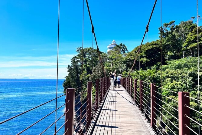 Izu Mount Omuro Day Tour: Atami Beach Line,Ropeway,Jogasaki Coast - Jogasaki Coast: Volcanic Cliffs, Ocean Air, and a Suspension Bridge Walk