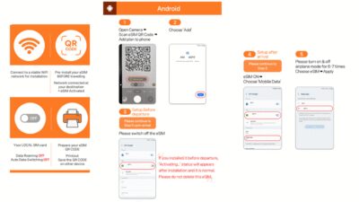 Japan: eSIM with Unlimited Local 4G/5G Data - Before you fly: make sure your phone can use eSIM