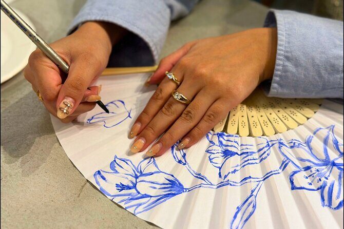 Japanese Fan Painting Workshop ~ in a Tokyo Flower Shop - Key Things I’d Book This For