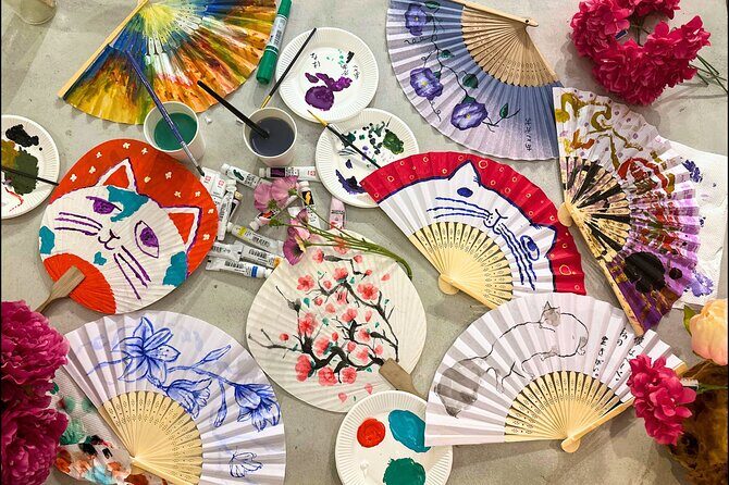 Japanese Fan Painting Workshop ~ in a Tokyo Flower Shop - Entering The Flower Shop: The Moment It Switches Gears