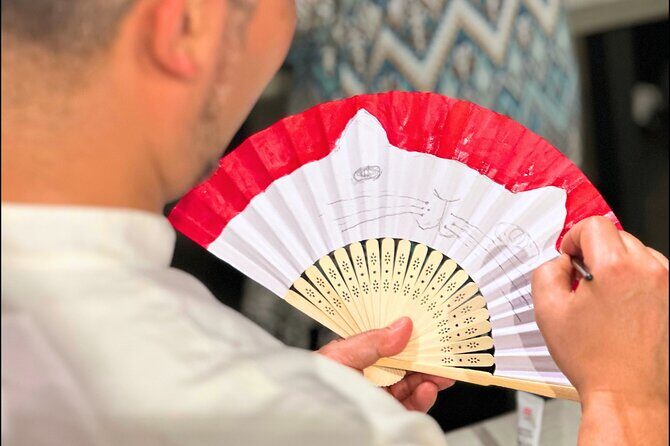 Japanese Fan Painting Workshop ~ in a Tokyo Flower Shop - Picking Your Fan Canvas: Choosing Shape, Size, and Color