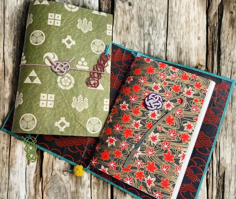 Japanese paper Notebook and Mizuhiki Belt Bookmark Workshop - Private Group Time: How the 150 Minutes Feels