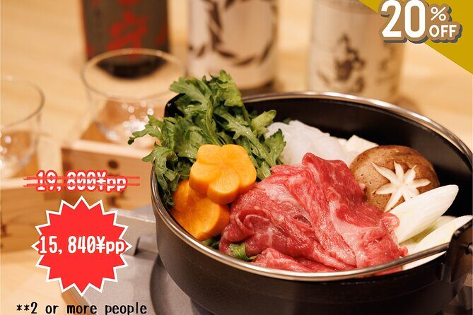Japanese Sake Tasting & Wagyu Sukiyaki Cooking Class in Tokyo - Key highlights before you book