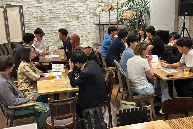 Japanese Speaking Experience Meet the locals Friend Cafe Shibuya - Conversation support: topics cards and staff-led group movement