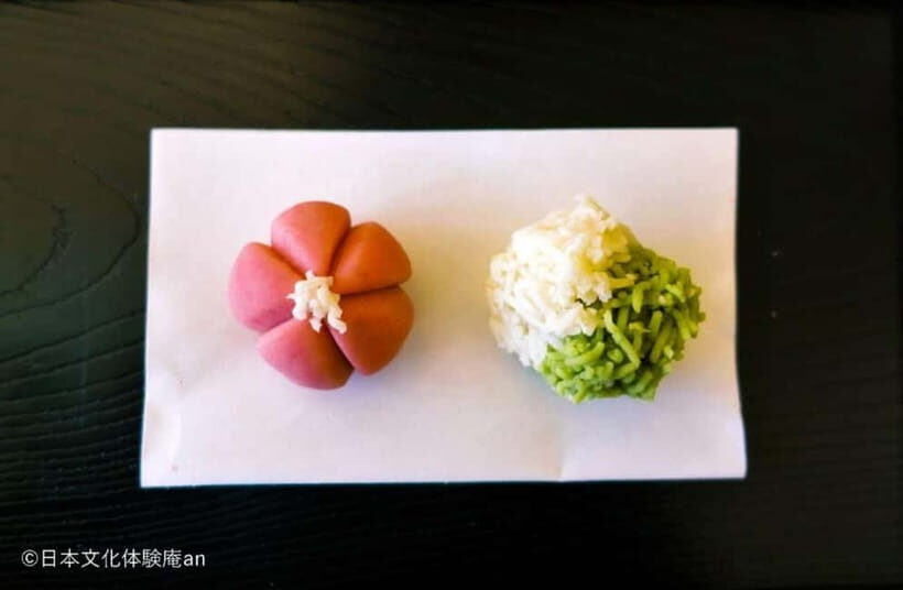 Japanese Traditional Sweets making and Tea Ceremony - Kinton Nerikiri Shaping: Making the Seasonal Look With Your Hands