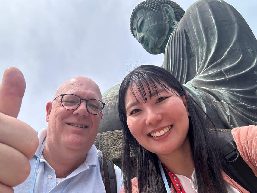 Kamakura: Half day Walking tour & Japanese sweets - Hase-dera: Gardens, Beach Views, and a Donjon Cave