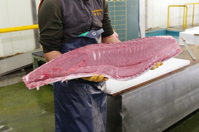 Learn Sushi-grade fish with a licensed guide @Yokohama fishmarket - Walking the in-market restaurants: sushi sets come after the lesson