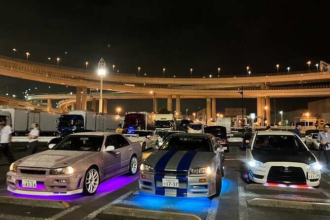 Luxury Tokyo Night Drive – Porsche Panamera, Daikoku PA & Bay - Rainbow Bridge: panoramic Tokyo Bay views without the effort