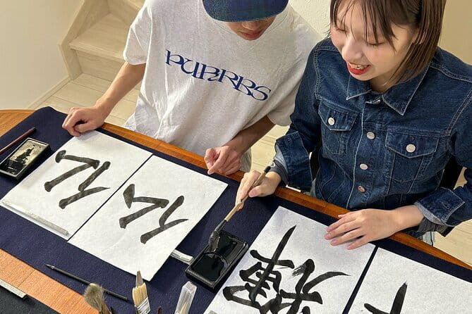 Private Japanese Calligraphy Class in Shibuya Tokyo - The Flow of the 1.5 to 2 Hour Class