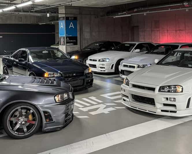 【R34 GTR Over 400 hp】Tokyo: Private Daikoku Tour in R34 GTR - Autobacs Shinonome: a practical warm-up stop