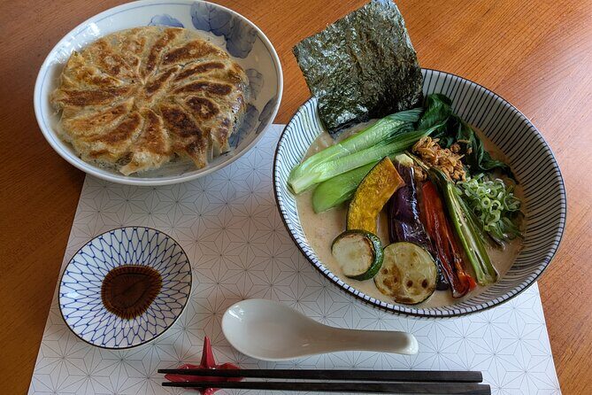 Ramen Making from Scratch with Tokyo Mom(Vegan Option Available) - What You’ll Cook: Ramen Noodles, Broth, and Gyoza