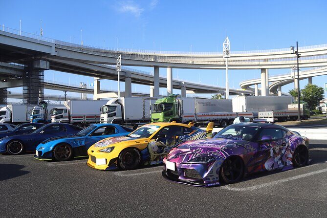 RX-7 FD Daikoku Car Meet JDM Experience (Night) - The Wangan Highway drive: the famous straight and the 90s mood