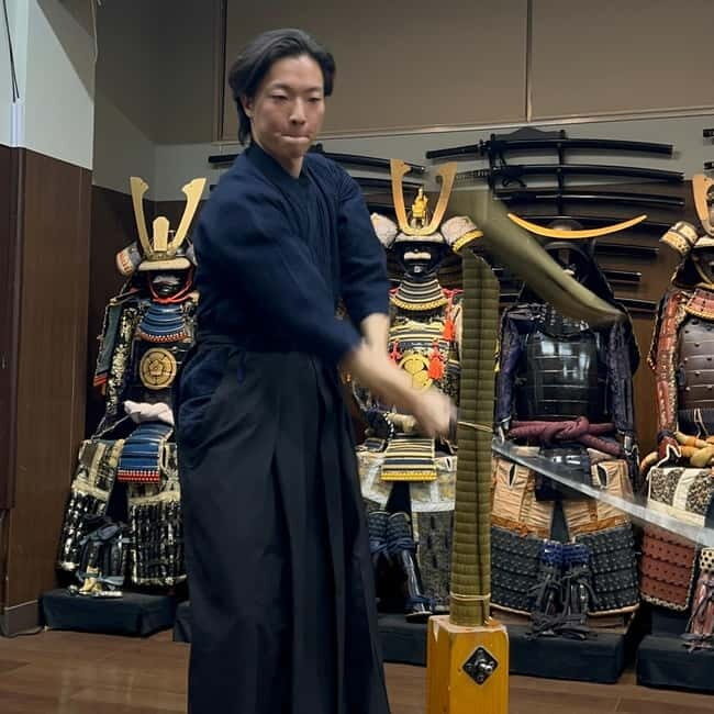 Samurai sword cutting experience - Real swords, armor on display, and why the setting isn’t random