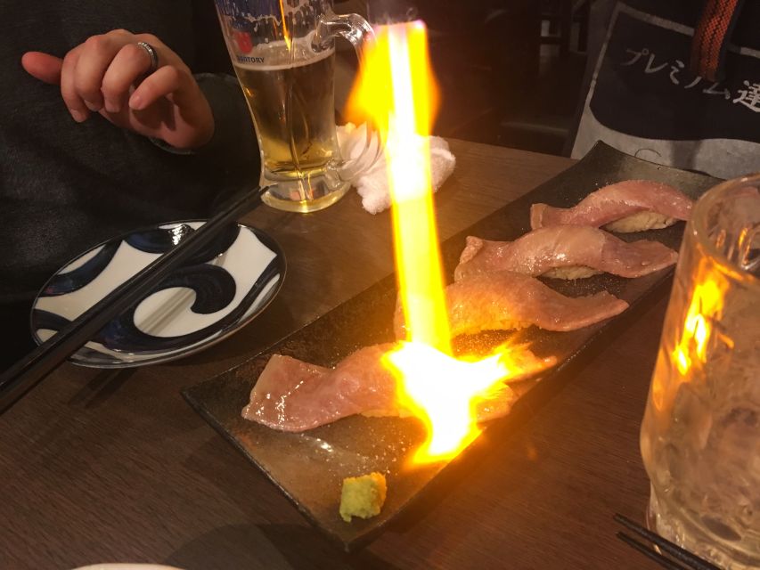 Shibuya Meltdown Night Tour: All-You-Can-Drink Bar Hopping - What You Eat and Drink: Beer, Sake, Wagyu, and Small Plates