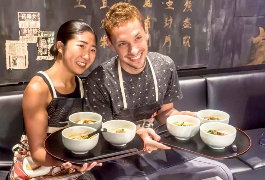 Shibuya: Ramen Dojo Tokyo | Make All 3 (Tonkotsu/Shoyu/Miso) - Tonkotsu, shoyu, miso: how the flavors differ on your tray