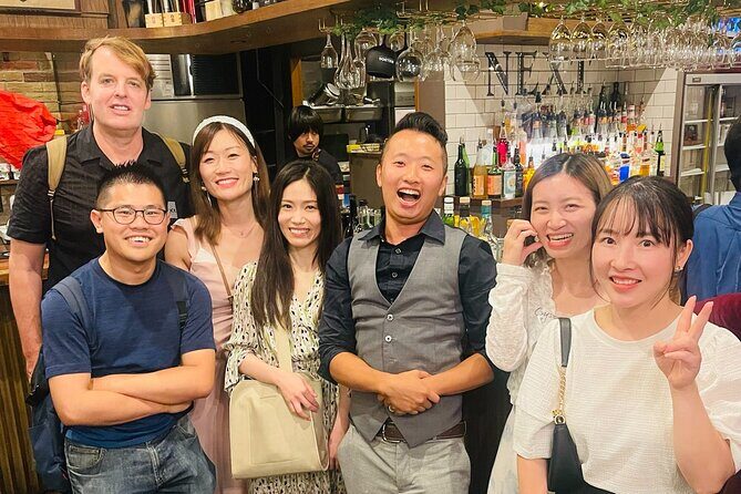 Sip & Mingle Tokyo Party : Meet & Connect - Stop 1: Ginza 300 Bar Next and the standing-bar mingling flow