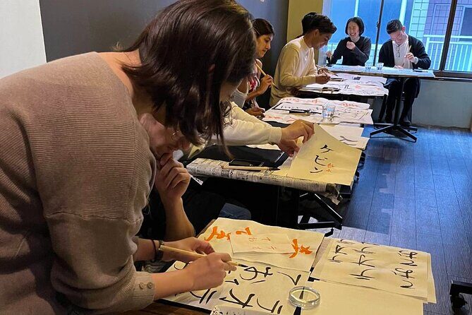 Small Group Japanese Calligraphy Workshop Experience - The Only Things You Need: A Name and a Word