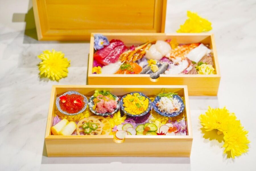 Sushi making experience in Shinjuku, Tokyo - Flower Wall Monet: The Setting That Makes the Food Feel Like Art