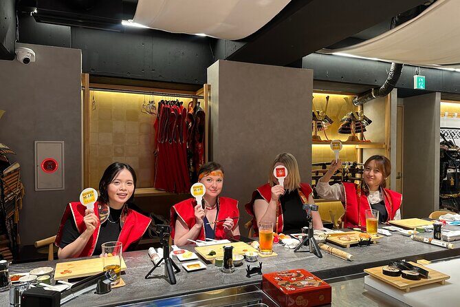 Sushi Making with Interactive Samurai Experience at JIN-ASAKUSA - Sushi making the hands-on way: nigiri, futomaki, and tamago lessons