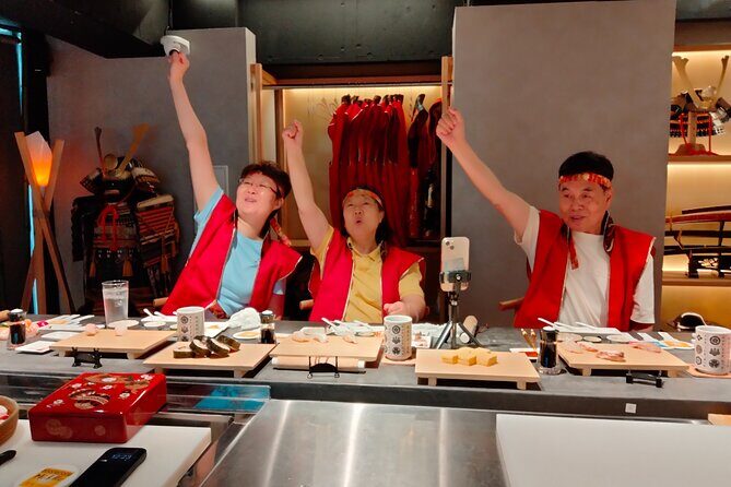 Sushi Making with Interactive Samurai Experience at JIN-ASAKUSA - Choosing your course: SHOGUN options vs Trio Chef Live