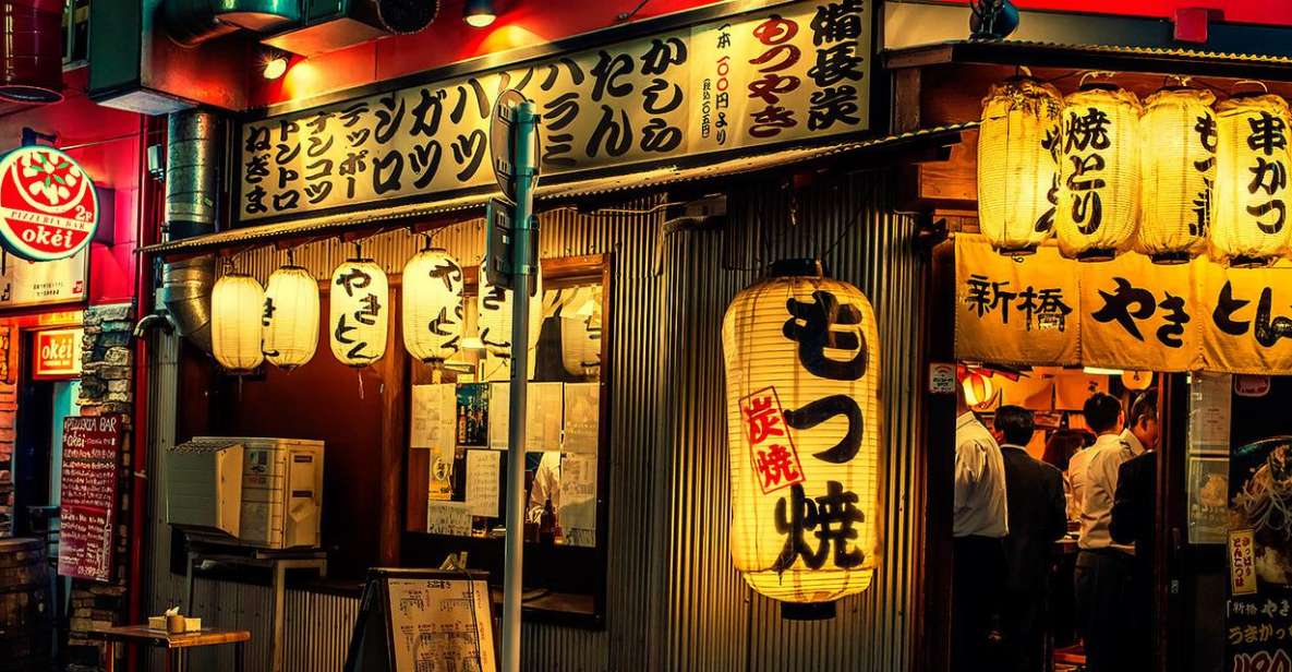 Tokyo: 3-Hour Food Tour of Shinbashi at Night - Meeting at the decommissioned steam engine and the 5-minute rule