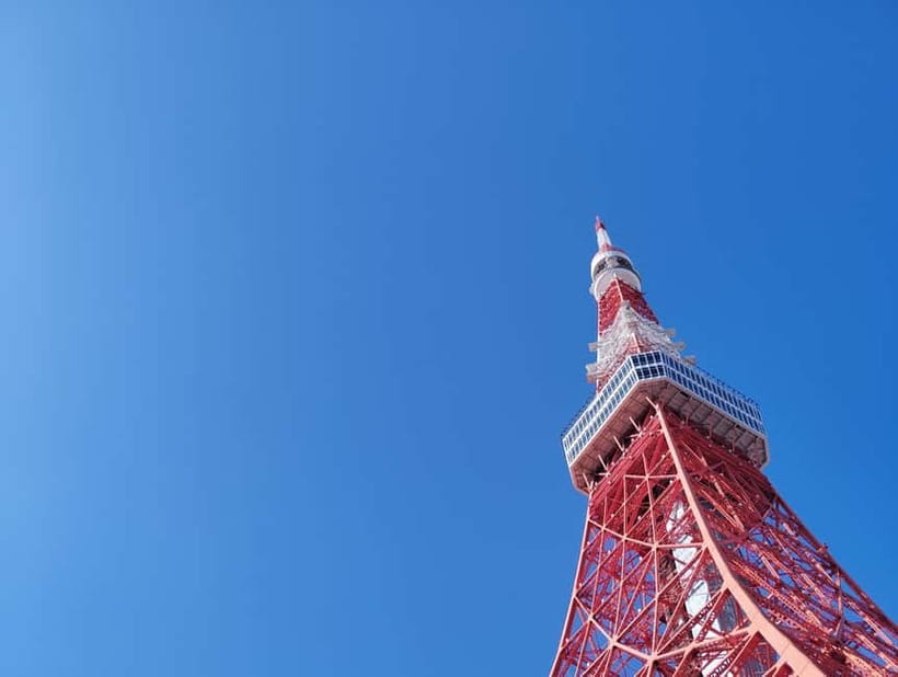 Tokyo: 3 Towers Tour – A Sky-High View of the City - Tokyo Tower’s classic silhouette and the “middle” view