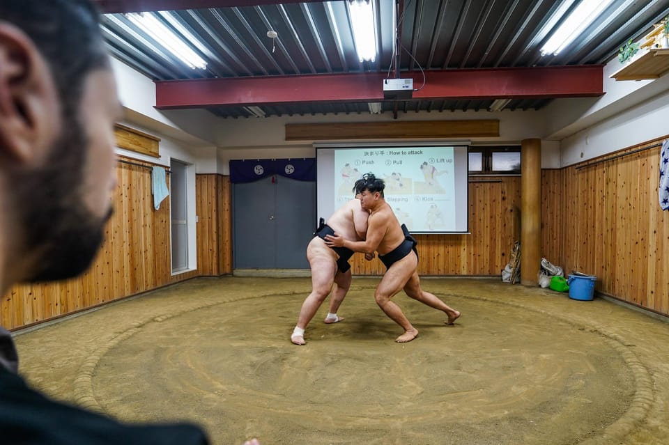 Tokyo: Authentic Sumo Wrestling Experience with Lunch - Learning sumo rules from the people who live it
