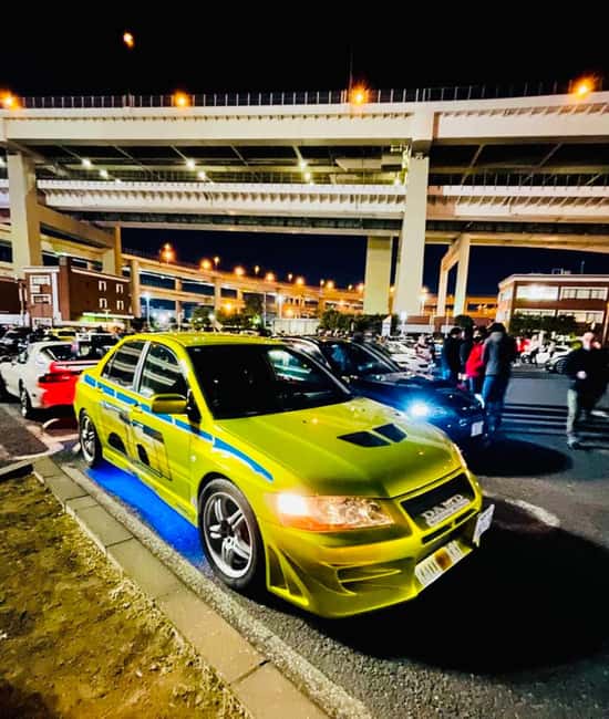 Tokyo: Daikoku Car Meet Experience on a JDM TUNED SPORTS CAR - Meeting at UDX FamilyMart: Where the Night Starts