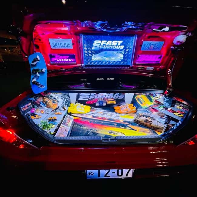 Tokyo: Daikoku Car Meet Experience on a JDM TUNED SPORTS CAR - Wangan Expressway Convoy and Rainbow Bridge: The Feeling Part