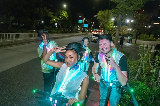 Tokyo: E-scooter Experience & Tokyo Tower night Tour - Tokyo Tower time: climbing for views, and what ticket limits mean